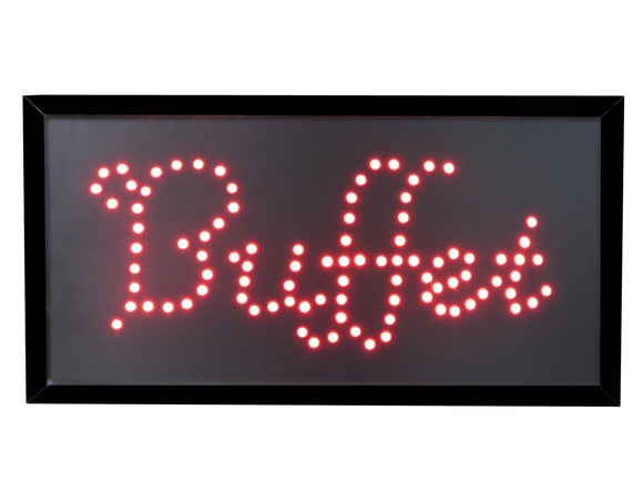 19x10 Neon Sign LED Lighting - 2 Swtiches: Power & Animation for Business Identification by Tripact Inc - Buffet