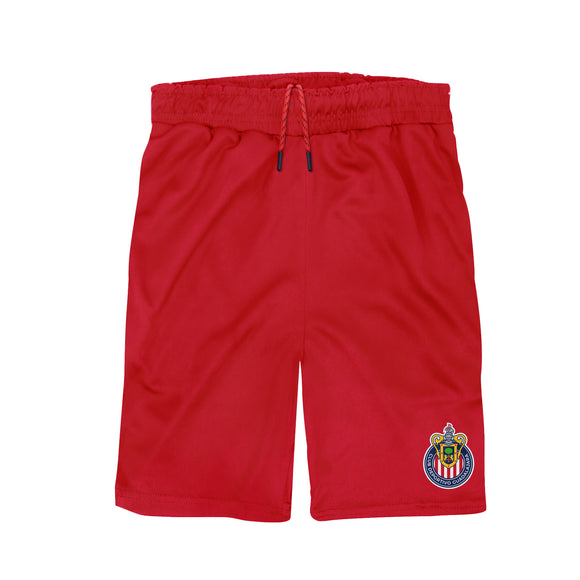 Icon Sports Youth Chivas De Guadalajara Poly Soccer Shorts -02