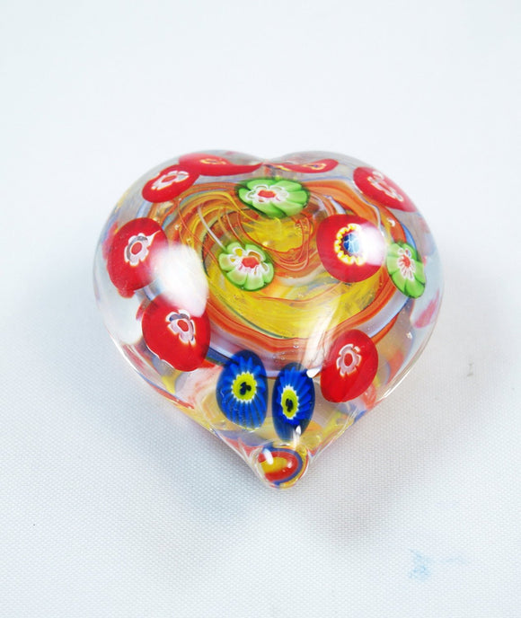 M Design Art Handcraft Rainbow Spiral Mushroom Paperweight 02
