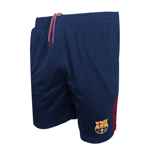 Icon Sports Men's FC Barcelona Officially Licensed Poly Soccer Shorts -04