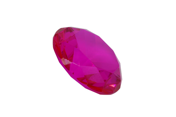 Tripact 100mm (3.93 inch) Magenta Diamond Shaped Jewel Crystal Paperweight