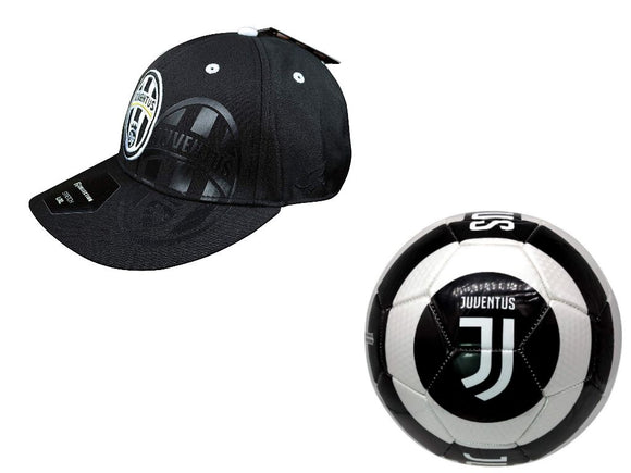Icon Sports Juventus Official Soccer Cap & Ball Size 5 - 12-1