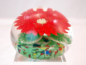 M Design Art Handcraft Hexagonal Murrine Tile Pattern Paperweight 02
