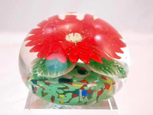 M Design Art Handcraft Hexagonal Murrine Tile Pattern Paperweight 02