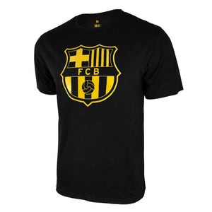 Icon Sports Men FC Barcelona Officially Licensed Soccer T-Shirt Cotton Tee -01