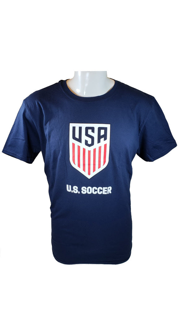 Icon Sports Group U.S.Soccer Men's Soccer Cotton T-Shirt -Navy