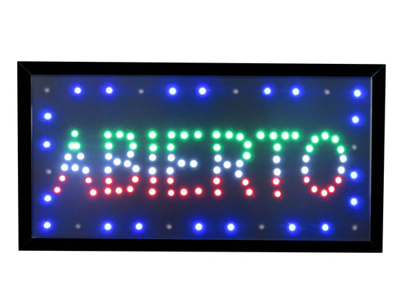19x10 Neon Sign LED Lighting - 2 Swtiches: Power & Animation for Business Identification by Tripact Inc - Abierto