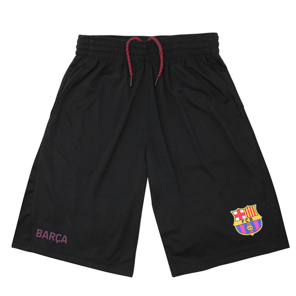 Icon Sports Youth FC Barcelona Officially Licensed Poly Soccer Shorts -09