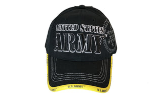 US Army Military Baseball Caps for Soccer Veterans, Retired, Active Duty 02-7