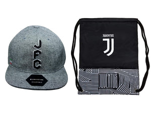 Icon Sports Juventus Official Soccer Cap & Cinch Bag - 01-1
