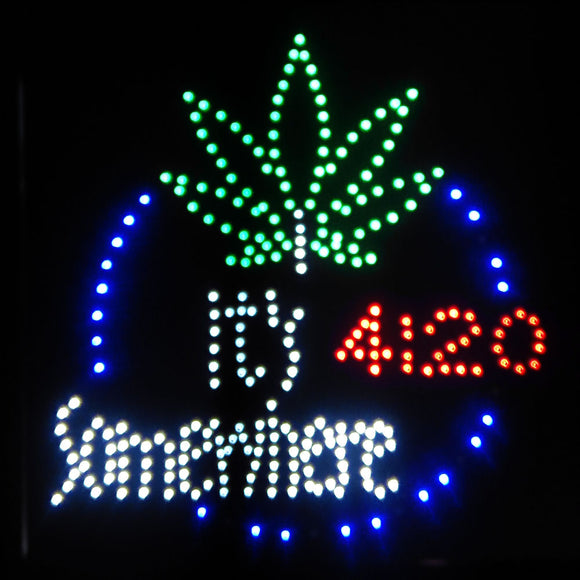 19x19 Neon Sign LED Lighting - 2 Swtiches: Power & Animation for Business Identification by Tripact Inc - 4:20 Somewhere
