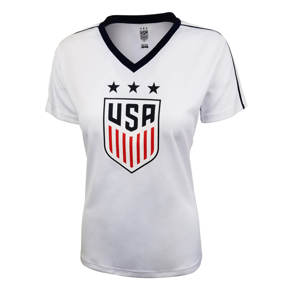 Icon Sports Group U.S.Soccer USWNT Women's Soccer Stadium Polymesh Tee  US36PT-W