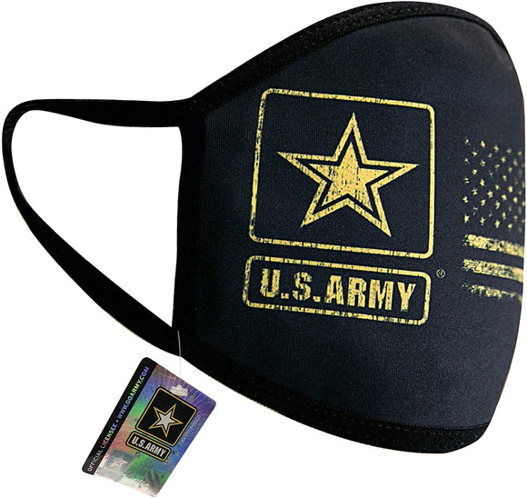 Icon Sports U.S. Army Military Officially Licensed Primary Logo Reusable Face Covering Cloth 01-5