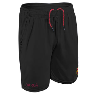 Icon Sports Men's FC Barcelona Officially Licensed Poly Soccer Shorts -12