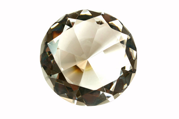 Tripact 80 mm Clear Diamond Shaped Jewel Crystal Paperweight