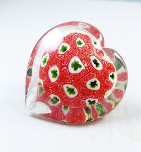 M Design Art Handcraft Magenta Spiraling Mist Paperweight 01