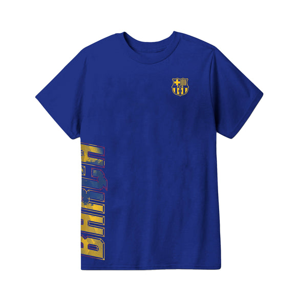 Icon Sports Youth FC Barcelona Officially Licensed Soccer T-Shirt Cotton Tee -05