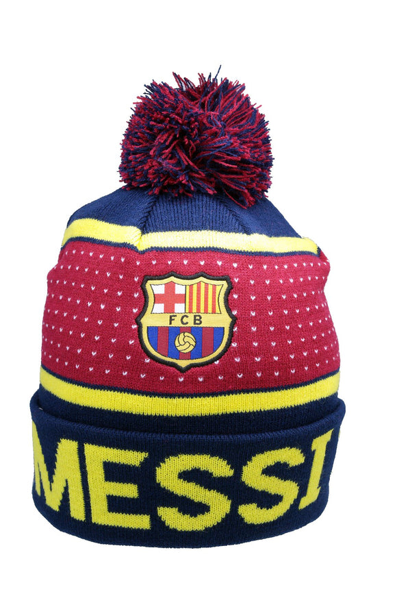 Icon Sports FC Barcelona Official Licensed Adult Winter Soccer Beanie 06-1