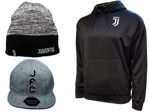 Icon Sports Juventus Soccer Hoodie Beanie Cap 3 Items combo 17