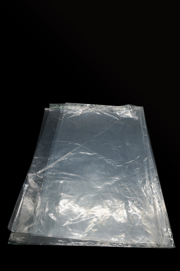 Tripact LDPE Clear Flat Poly Bags Gusseted Bags - 18