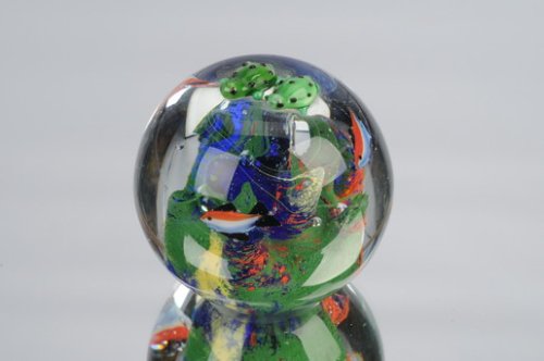M Design Art Handcraft GlassRainbow Bubble Glass Paperweight