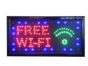 19x10 Neon Sign LED Lighting - 2 Swtiches: Power & Animation for Business Identification by Tripact Inc - Free Wi-Fi